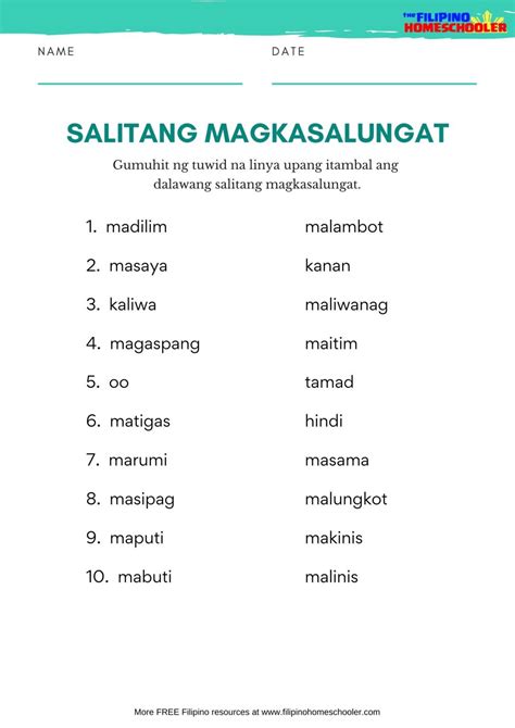 Filipino grade 2 wika worksheets